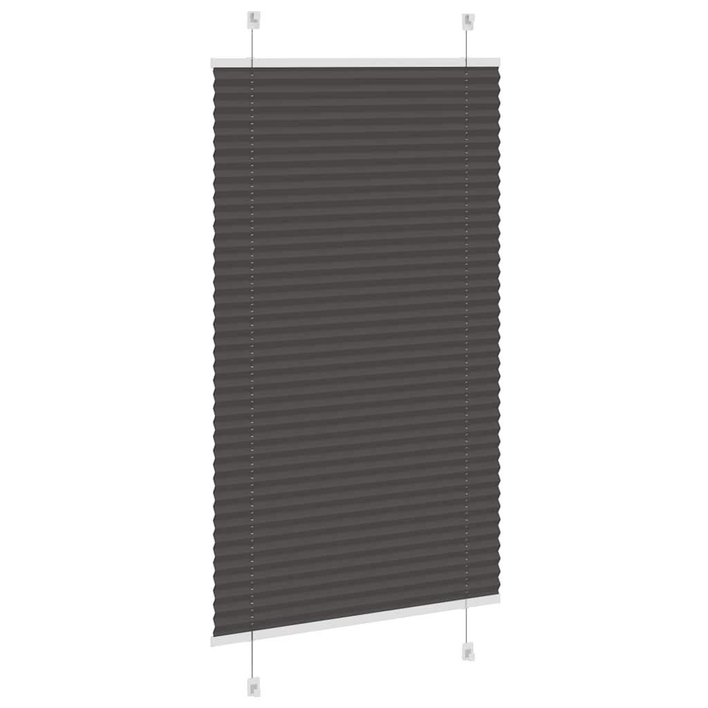 Πλισέ περσίδα Μαύρο 80x150 cm Πλάτος υφάσματος 79,4 cm