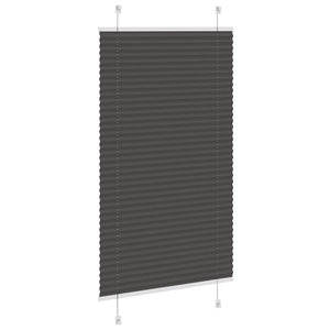 Πλισέ περσίδα Μαύρο 80x150 cm Πλάτος υφάσματος 79,4 cm