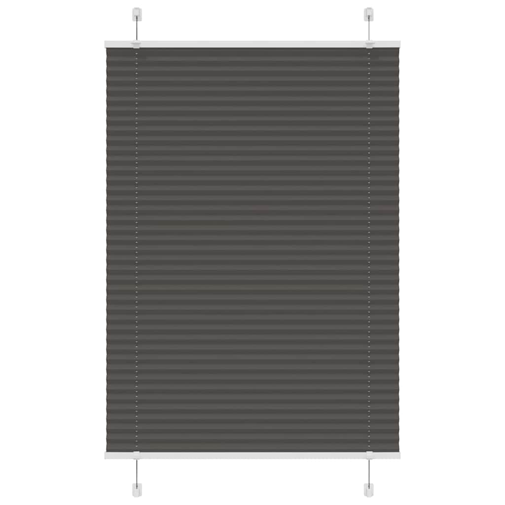 Πλισέ περσίδα Μαύρο 85x150 cm Πλάτος υφάσματος 84,4 cm