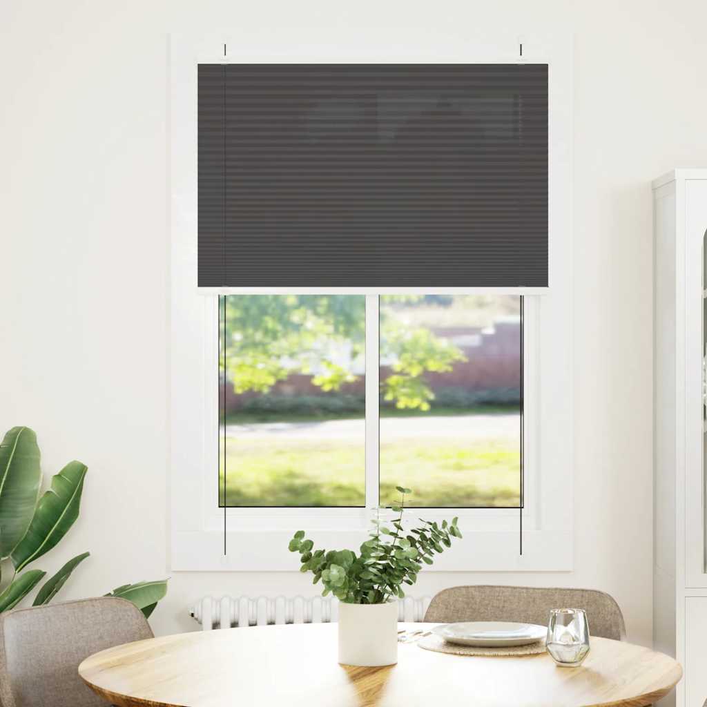 Πλισέ περσίδα Μαύρο 90x150 cm Πλάτος υφάσματος 89,4 cm