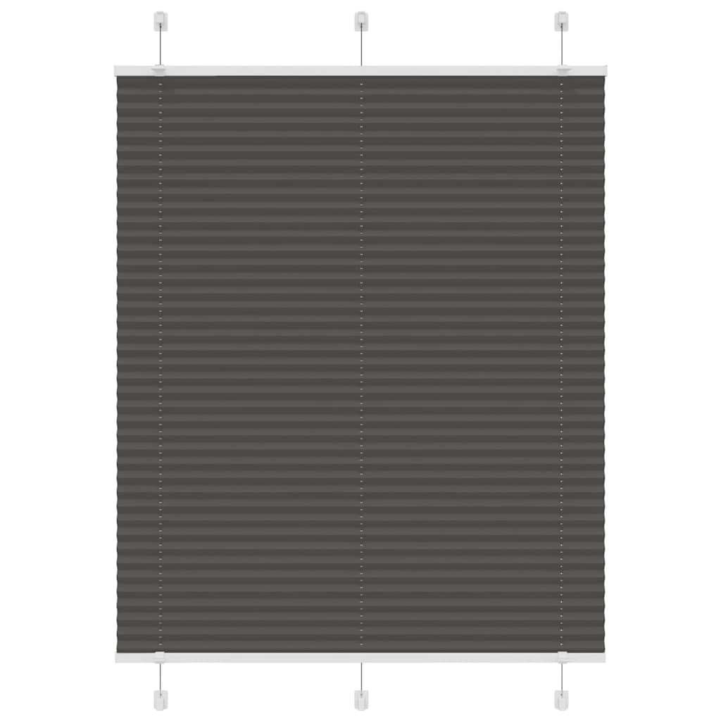 Πλισέ περσίδα Μαύρο 110x150 cm Πλάτος υφάσματος 109,4 cm