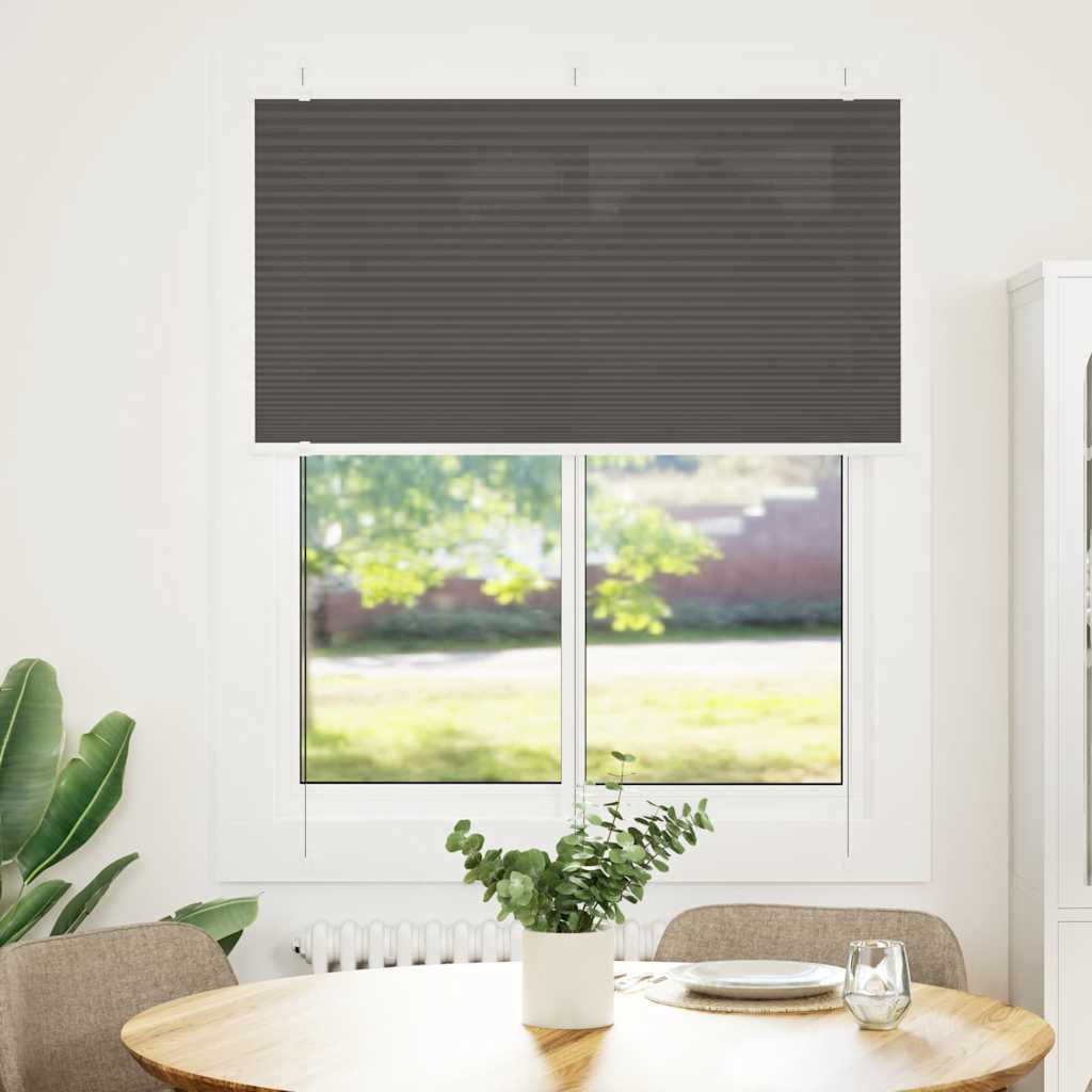 Πλισέ περσίδα Μαύρο 110x150 cm Πλάτος υφάσματος 109,4 cm