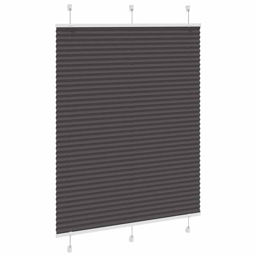 Πλισέ περσίδα Μαύρο 110x150 cm Πλάτος υφάσματος 109,4 cm