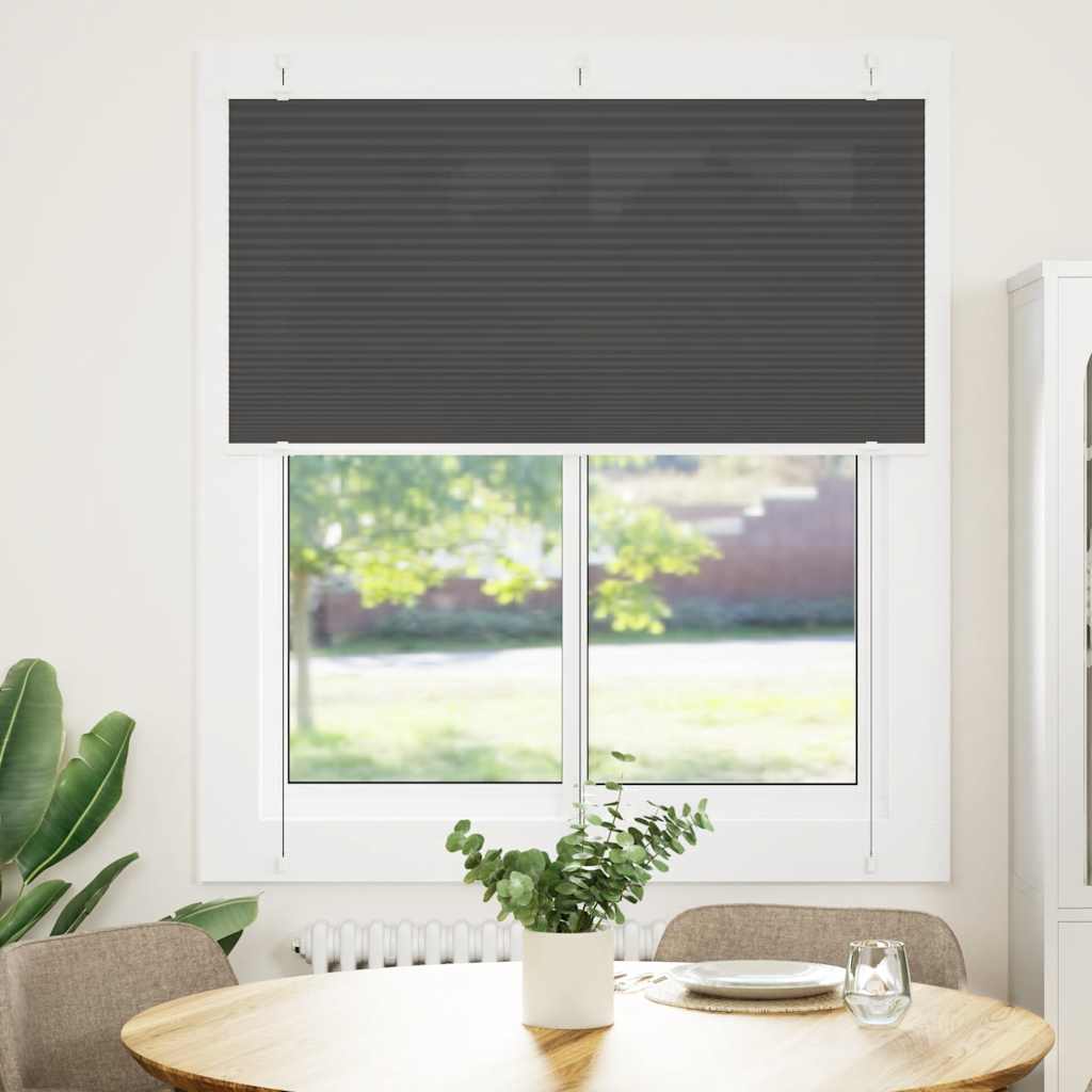 Πλισέ περσίδα Μαύρο 115x150 cm Πλάτος υφάσματος 114,4 cm