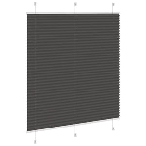 Πλισέ περσίδα Μαύρο 115x150 cm Πλάτος υφάσματος 114,4 cm