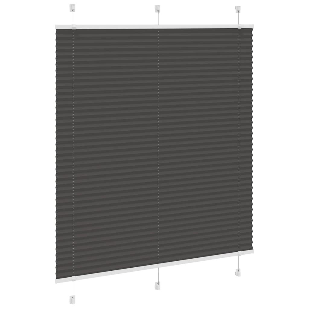 Πλισέ περσίδα Μαύρο 120x150 cm Πλάτος υφάσματος 119,4 cm