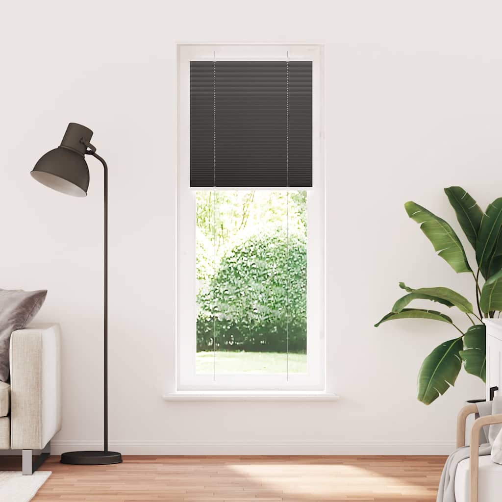 Πλισέ περσίδα Μαύρο 70x200 cm Πλάτος υφάσματος 69,4 cm