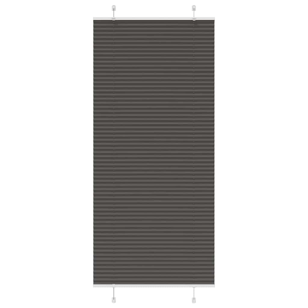 Πλισέ περσίδα Μαύρο 85x200 cm Πλάτος υφάσματος 84,4 cm