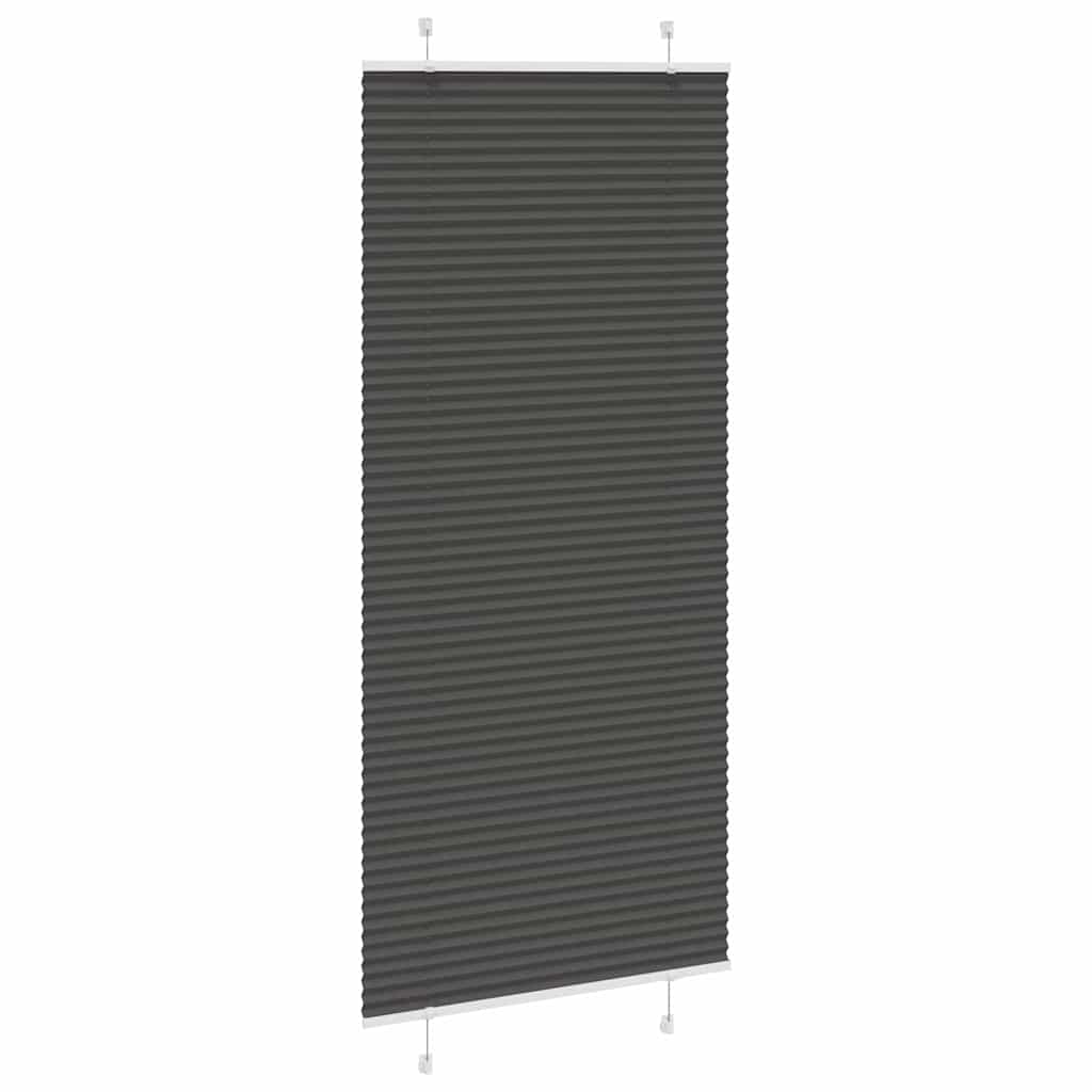Πλισέ περσίδα Μαύρο 85x200 cm Πλάτος υφάσματος 84,4 cm