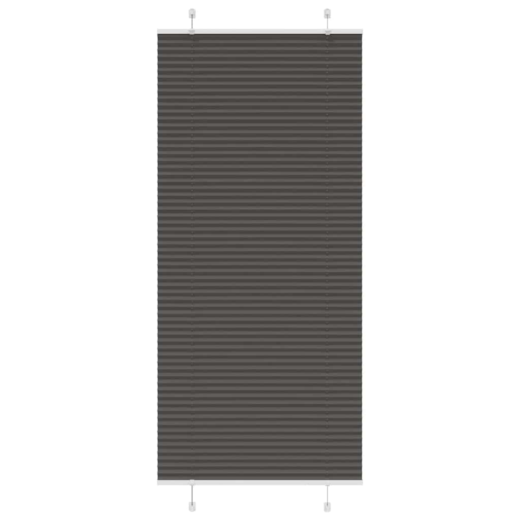 Πλισέ περσίδα Μαύρο 95x200 cm Πλάτος υφάσματος 94,4 cm