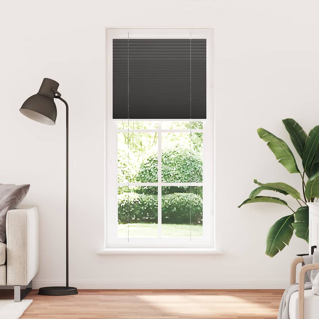 Πλισέ περσίδα Μαύρο 95x200 cm Πλάτος υφάσματος 94,4 cm