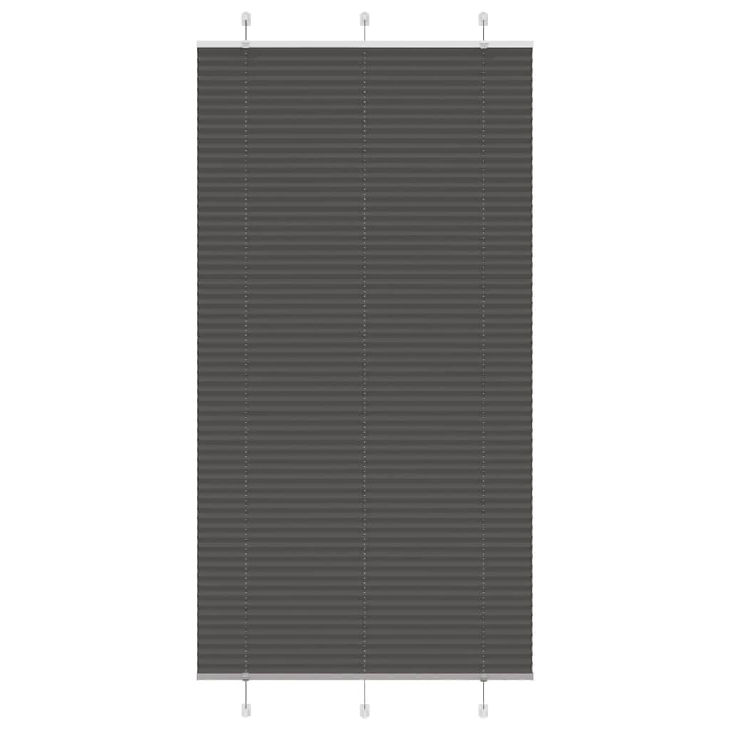 Πλισέ περσίδα Μαύρο 105x200 cm Πλάτος υφάσματος 104,4 cm