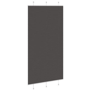 Πλισέ περσίδα Μαύρο 105x200 cm Πλάτος υφάσματος 104,4 cm