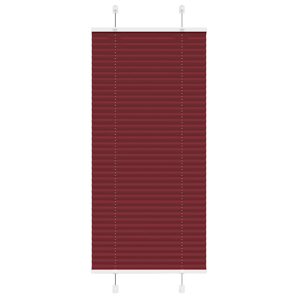Πλισέ περσίδα Μπορντό κόκκινο 60x150 cm Πλάτος υφάσματος