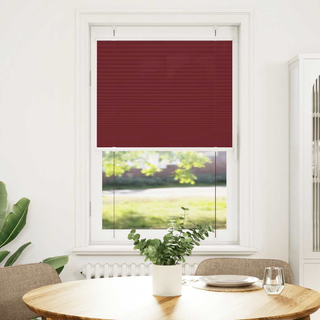 Πλισέ περσίδα Μπορντό κόκκινο 75x150 cm Πλάτος υφάσματος