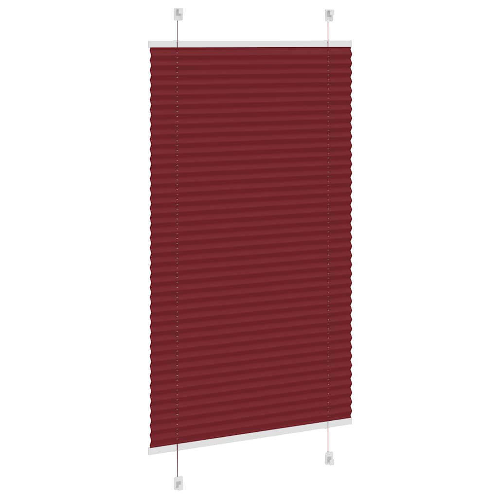 Πλισέ περσίδα Μπορντό κόκκινο 80x150 cm Πλάτος υφάσματος