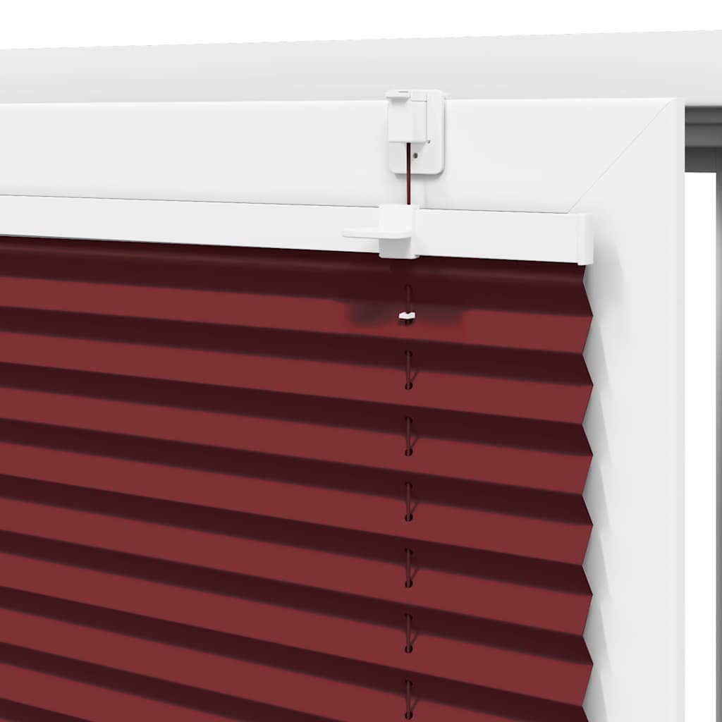 Πλισέ περσίδα Μπορντό κόκκινο 85x150 cm Πλάτος υφάσματος