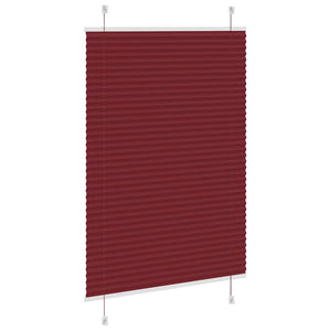 Πλισέ περσίδα Μπορντό κόκκινο 90x150 cm Πλάτος υφάσματος - Pakobazaar
