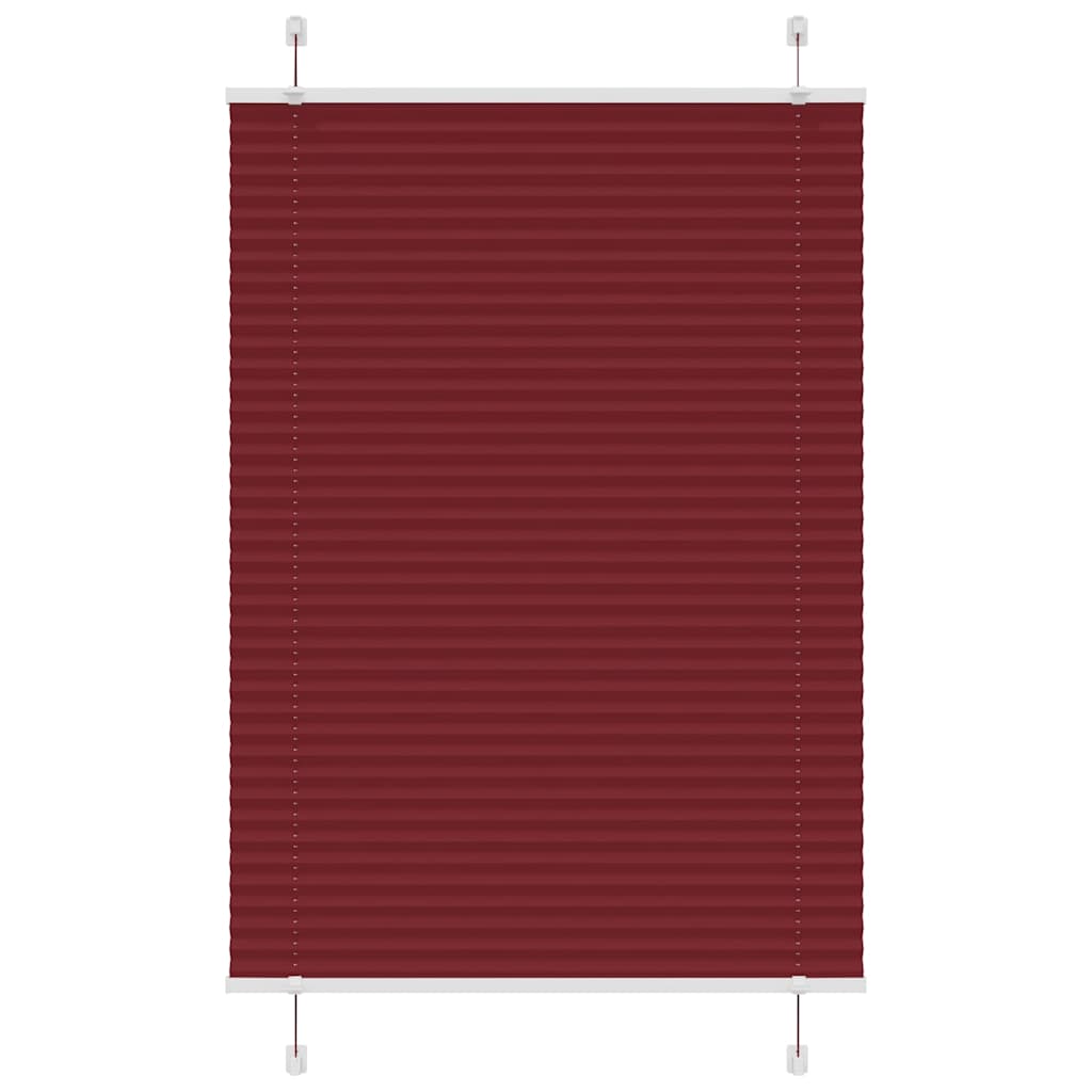 Πλισέ περσίδα Μπορντό κόκκινο 95x150 cm Πλάτος υφάσματος - Pakobazaar