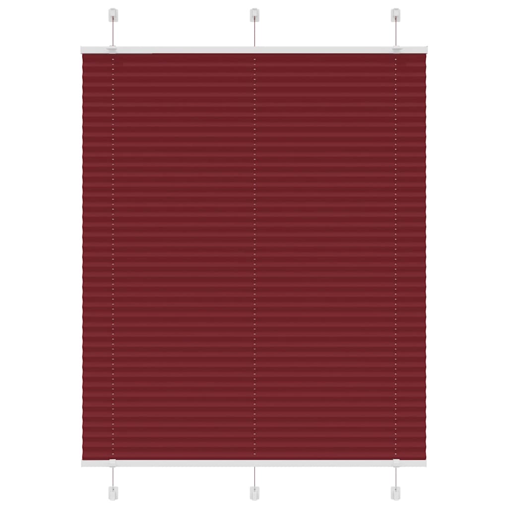 Πλισέ περσίδα Μπορντό κόκκινο 105x150 cm Πλάτος υφάσματος