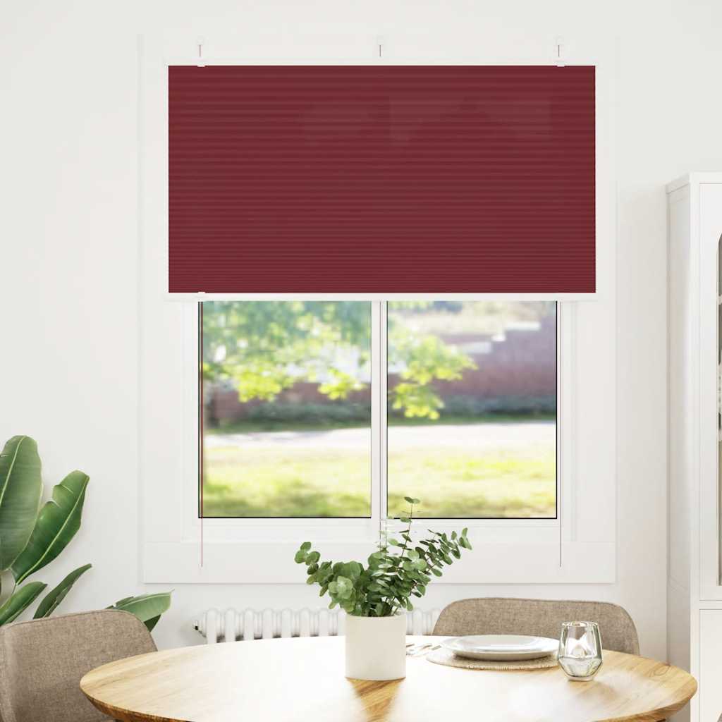 Πλισέ περσίδα Μπορντό κόκκινο 105x150 cm Πλάτος υφάσματος