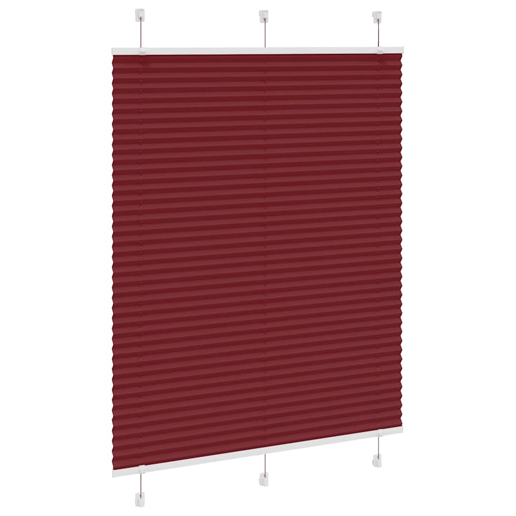 Πλισέ περσίδα Μπορντό κόκκινο 110x150 cm Πλάτος υφάσματος
