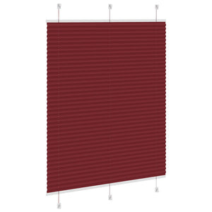 Πλισέ περσίδα Μπορντό κόκκινο 110x150 cm Πλάτος υφάσματος