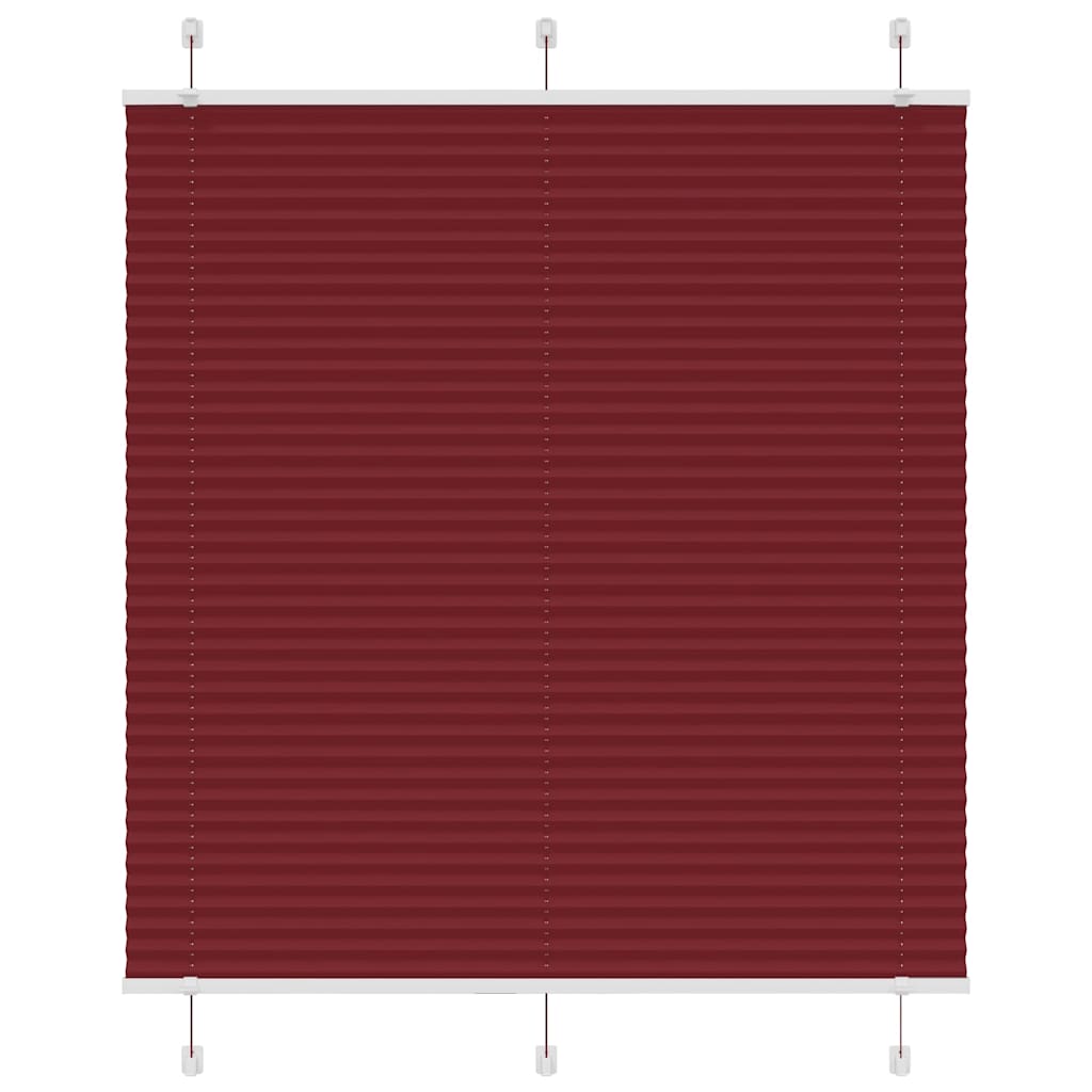 Πλισέ περσίδα Μπορντό κόκκινο 120x150 cm Πλάτος υφάσματος