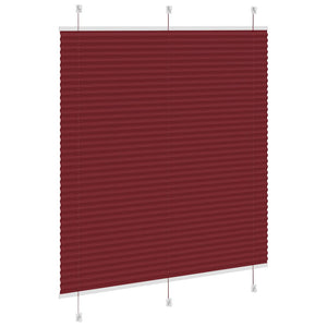 Πλισέ περσίδα Μπορντό κόκκινο 120x150 cm Πλάτος υφάσματος