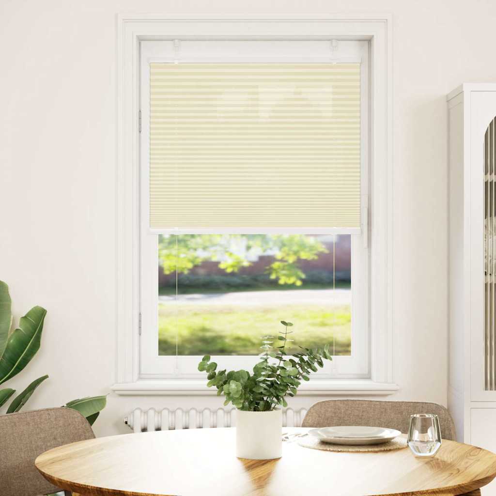 Πλισέ περσίδα Κρέμα 80x100 cm Πλάτος υφάσματος 79,4 cm
