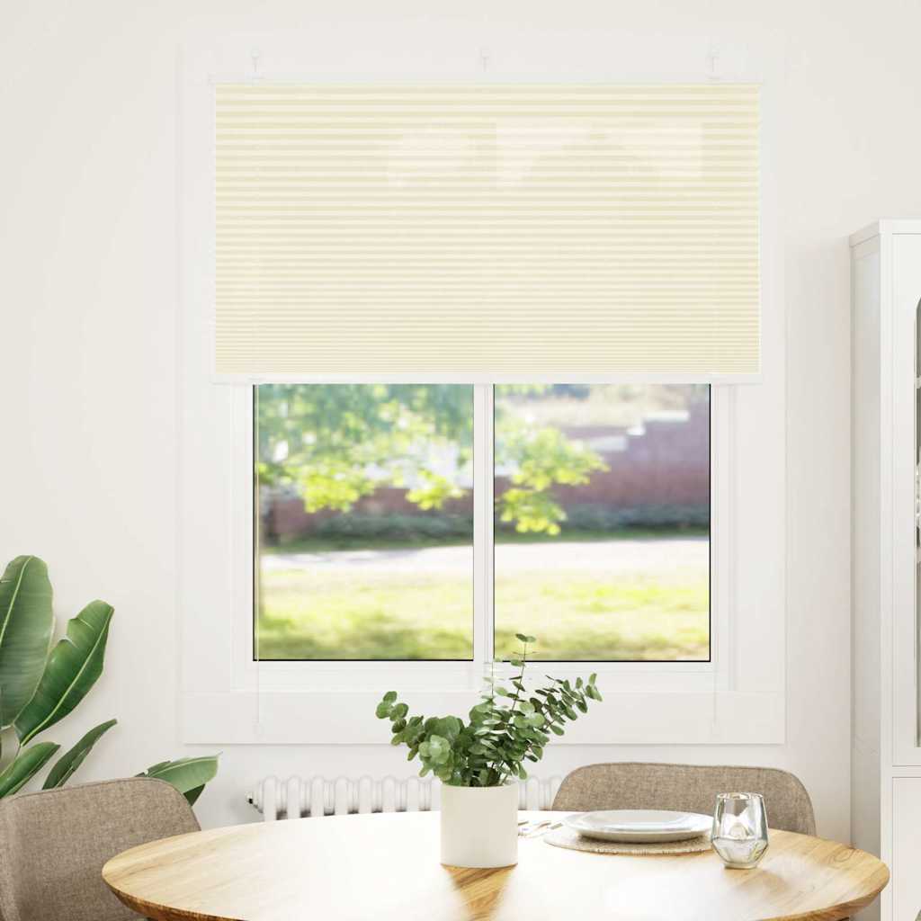 Πλισέ περσίδα Κρέμα 110x100 cm Πλάτος υφάσματος 109,4 cm