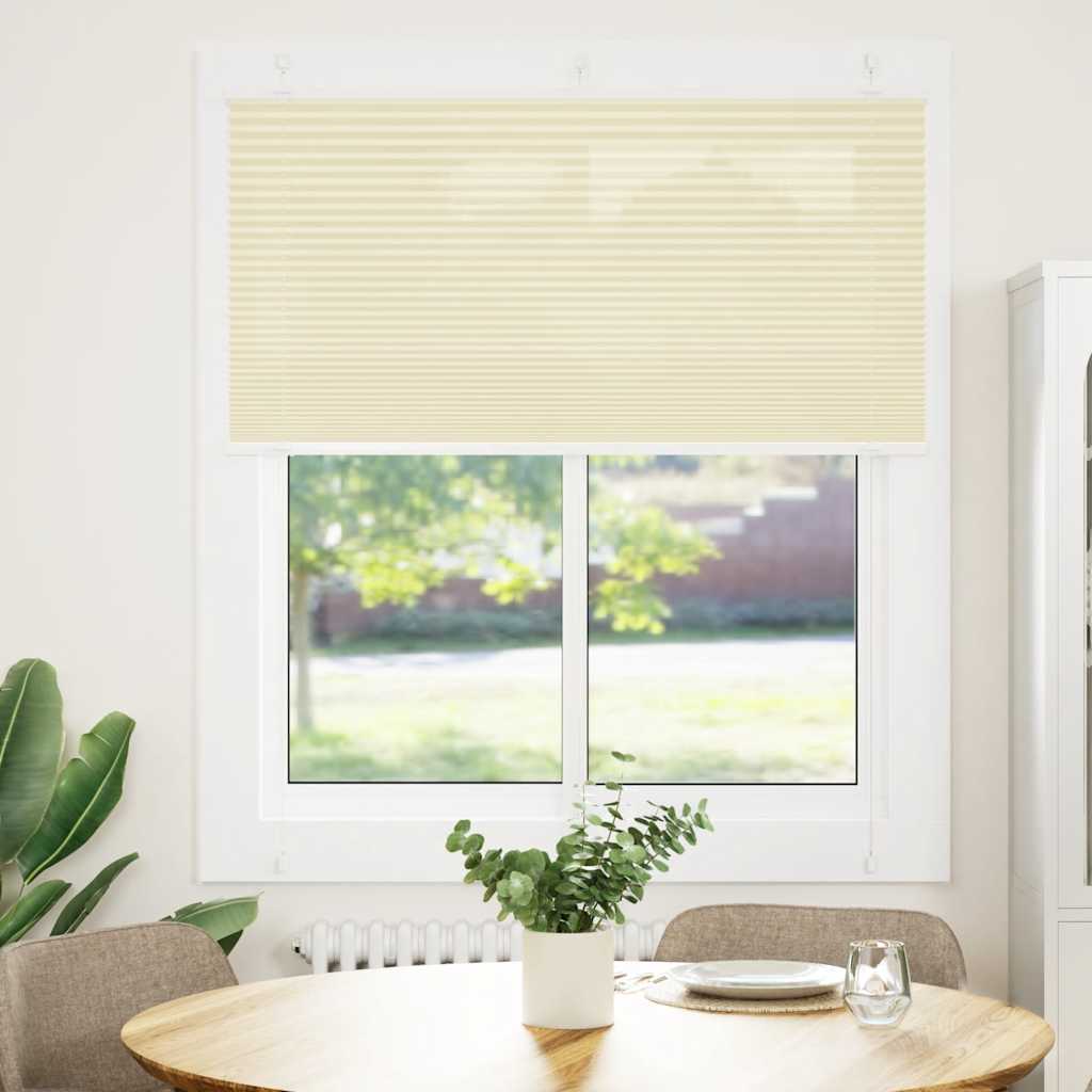 Πλισέ περσίδα Κρέμα 120x100 cm Πλάτος υφάσματος 119,4 cm