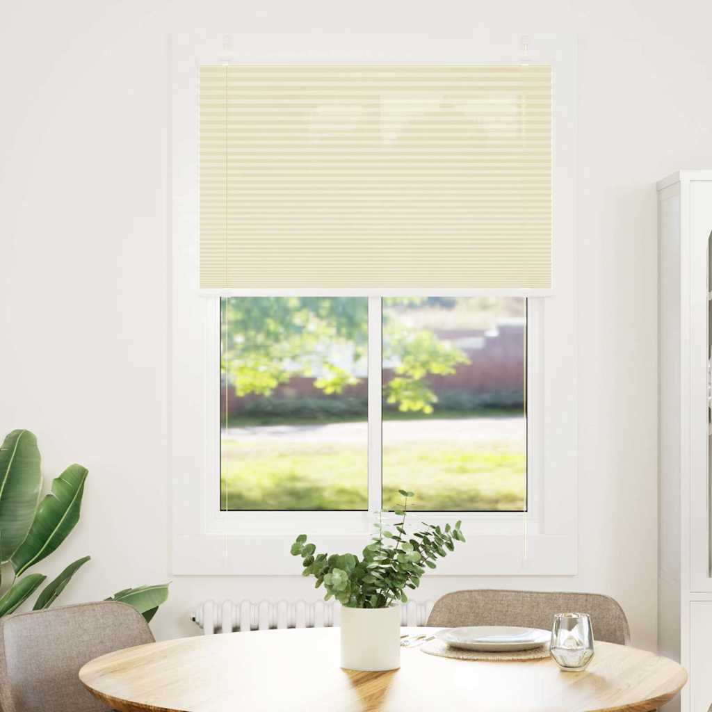 Πλισέ περσίδα Κρέμα 100x150 cm Πλάτος υφάσματος 99,4 cm