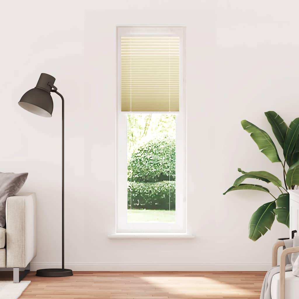 Πλισέ Στόρι Κρεμ 55x200 εκ. Πλάτος Υφάσματος 54,4 εκ. Πολυεστέρας - Pakobazaar