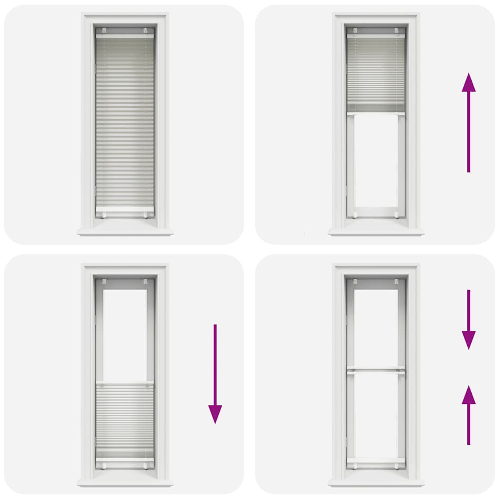 Πλισέ περσίδα ανοιχτό γκρι 40x100 cm Πλάτος υφάσματος 39,4 cm