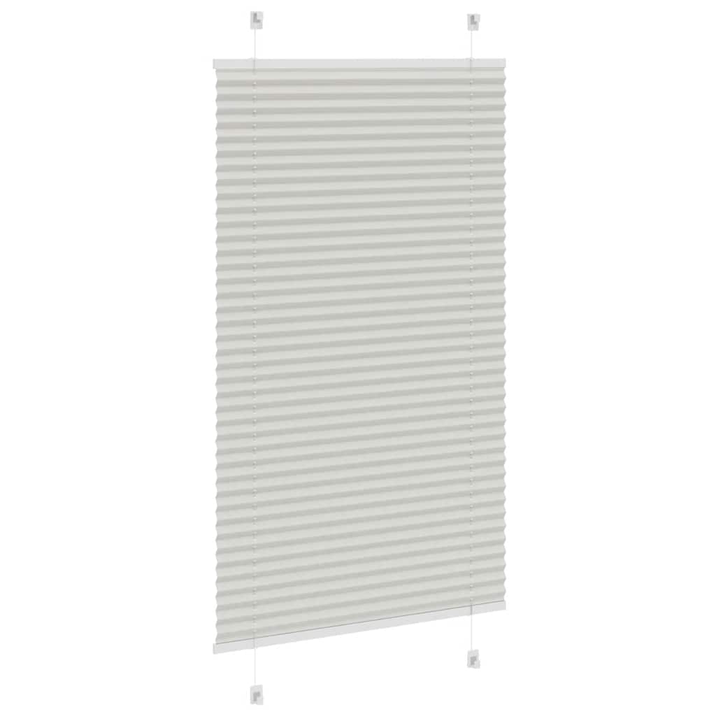 Πλισέ περσίδα ανοιχτό γκρι 75x100 cm Πλάτος υφάσματος 74,4 cm