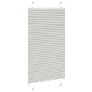 Πλισέ περσίδα ανοιχτό γκρι 75x100 cm Πλάτος υφάσματος 74,4 cm