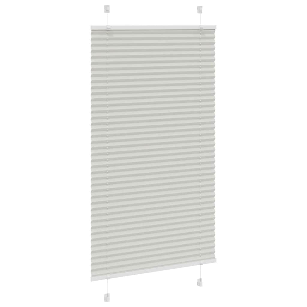 Πλισέ περσίδα ανοιχτό γκρι 80x100 cm Πλάτος υφάσματος 79,4 cm