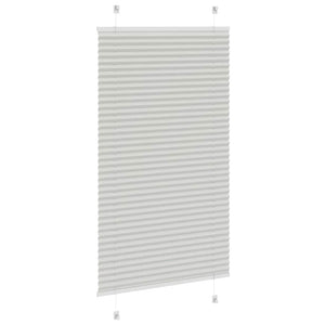 Πλισέ περσίδα ανοιχτό γκρι 80x100 cm Πλάτος υφάσματος 79,4 cm