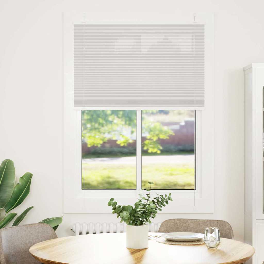 Πλισέ περσίδα ανοιχτό γκρι 95x100 cm Πλάτος υφάσματος 94,4 cm