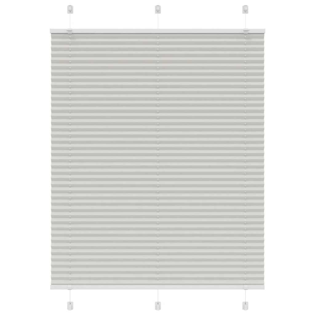 Πλισέ περσίδα ανοιχτό γκρι 110x100 cm Πλάτος υφάσματος 109,4 cm