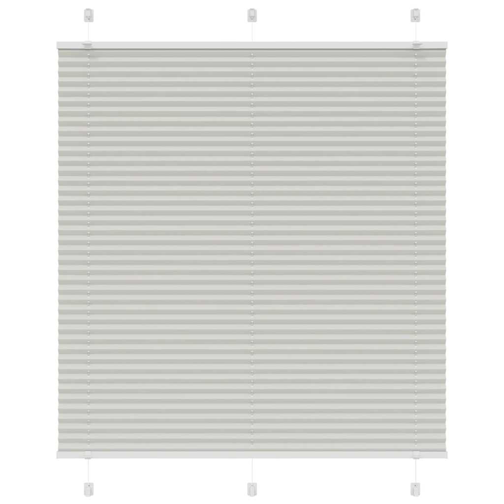 Πλισέ περσίδα ανοιχτό γκρι 115x100 cm Πλάτος υφάσματος 114,4 cm