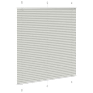 Πλισέ περσίδα ανοιχτό γκρι 120x100 cm Πλάτος υφάσματος 119,4 cm