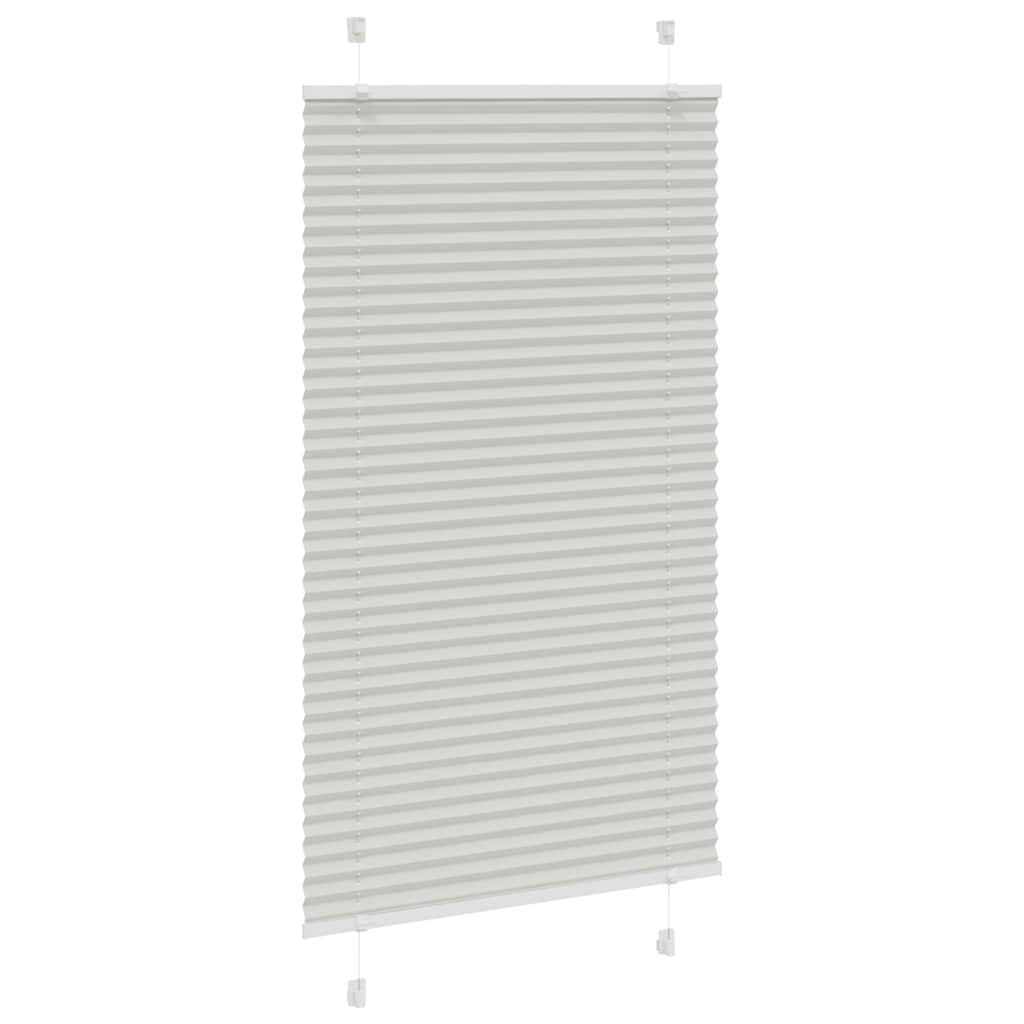Πλισέ περσίδα ανοιχτό γκρι 75x150 cm Πλάτος υφάσματος 74,4 cm