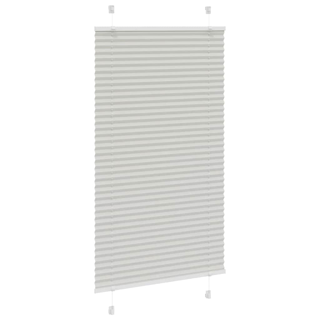 Πλισέ περσίδα ανοιχτό γκρι 80x150 cm Πλάτος υφάσματος 79,4 cm - Pakobazaar