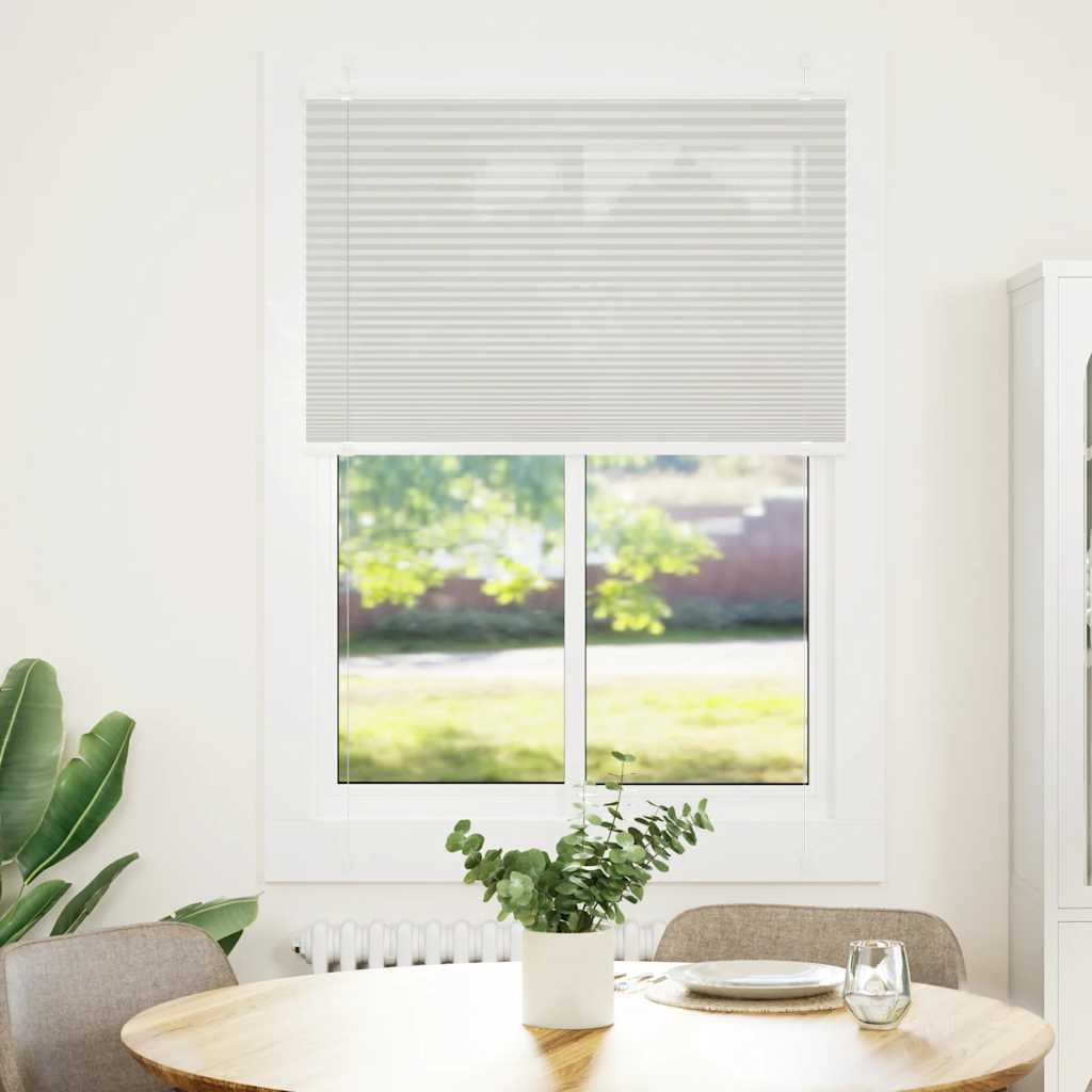 Πλισέ περσίδα ανοιχτό γκρι 90x150 cm Πλάτος υφάσματος 89,4 cm