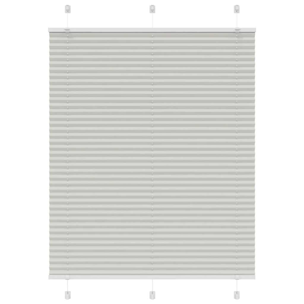 Πλισέ περσίδα ανοιχτό γκρι 110x150 cm Πλάτος υφάσματος 109,4 cm
