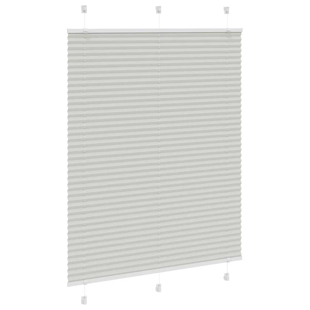 Πλισέ περσίδα ανοιχτό γκρι 110x150 cm Πλάτος υφάσματος 109,4 cm