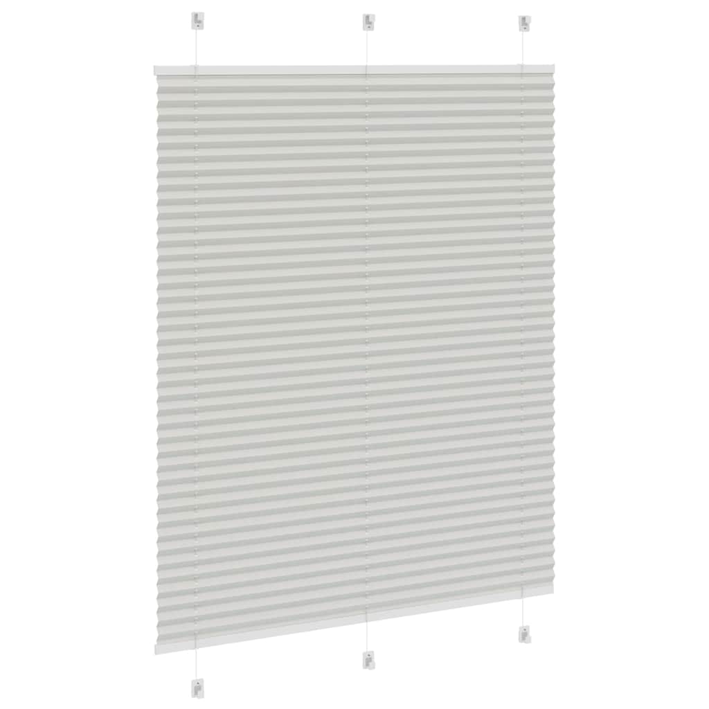 Πλισέ περσίδα ανοιχτό γκρι 110x150 cm Πλάτος υφάσματος 109,4 cm