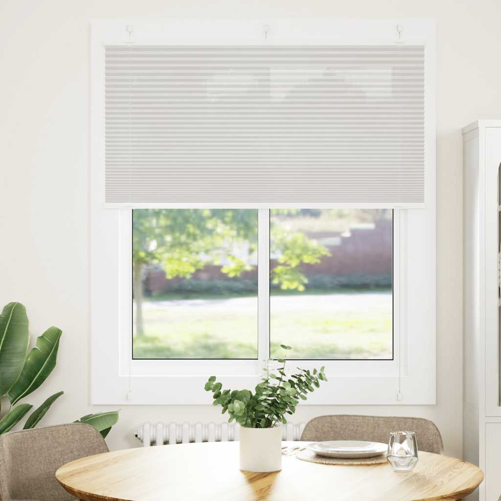 Πλισέ περσίδα ανοιχτό γκρι 115x150 cm Πλάτος υφάσματος 114,4 cm